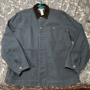 J. Crew Wallace and Barnes Blue Denim Style Mens Large Jacket AH608